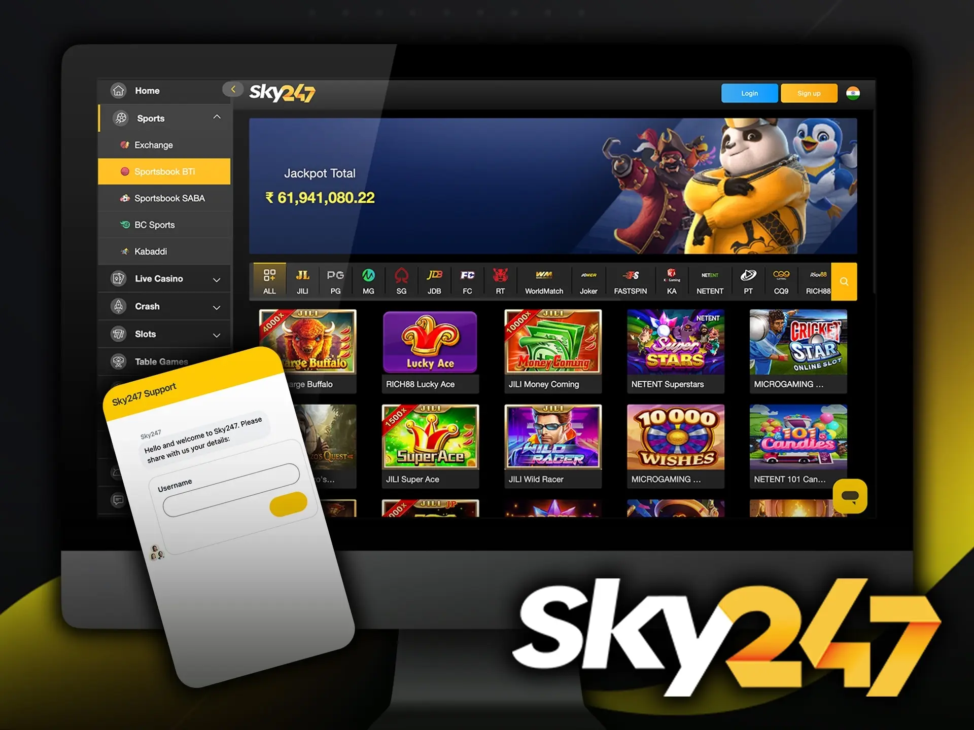 Take a deeper look at the primary advantages of choosing the Sky247 platform.