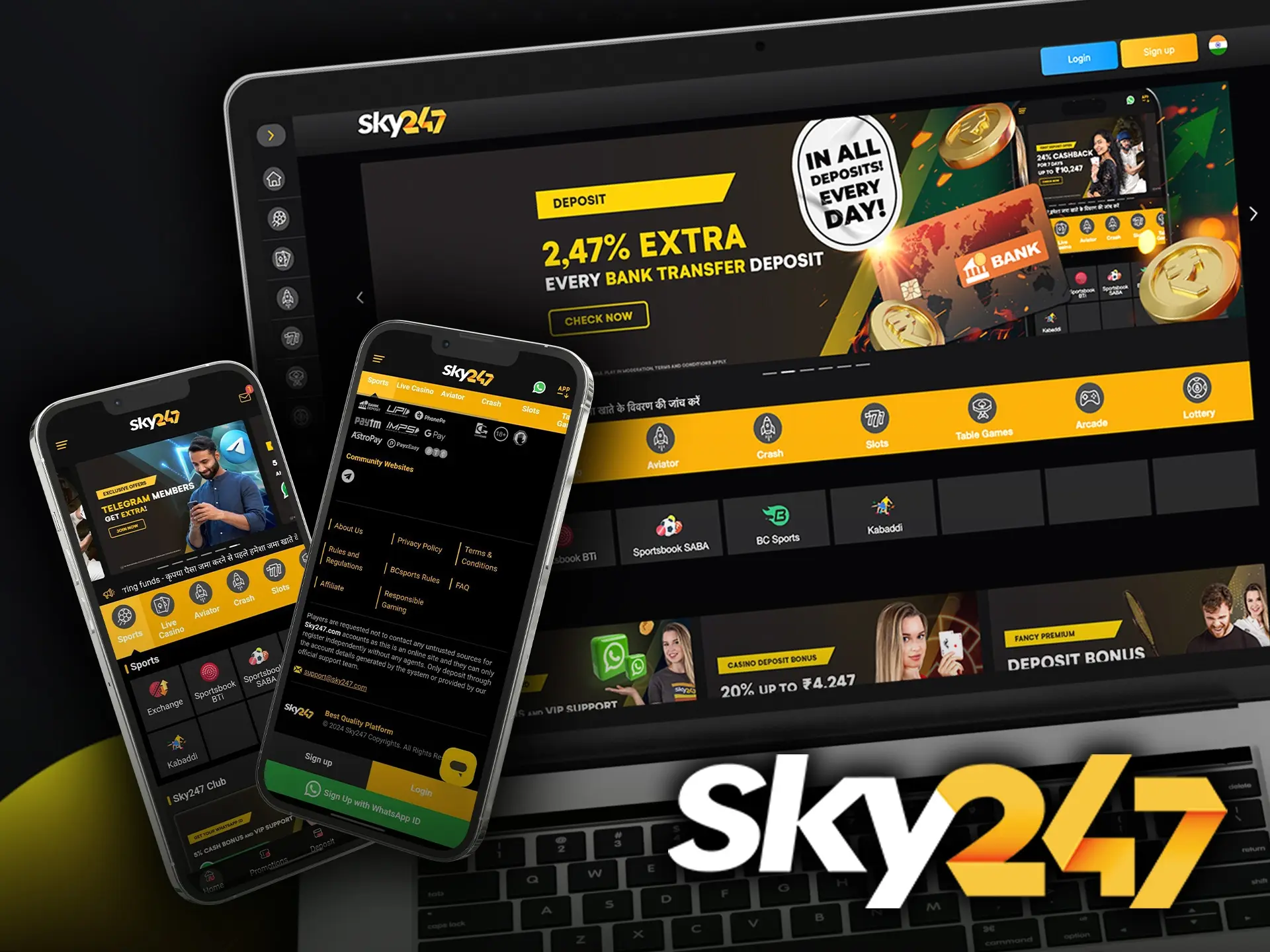As a fully licensed entity, Sky247 provides the peace of mind that comes with guaranteed payouts and professional stability.