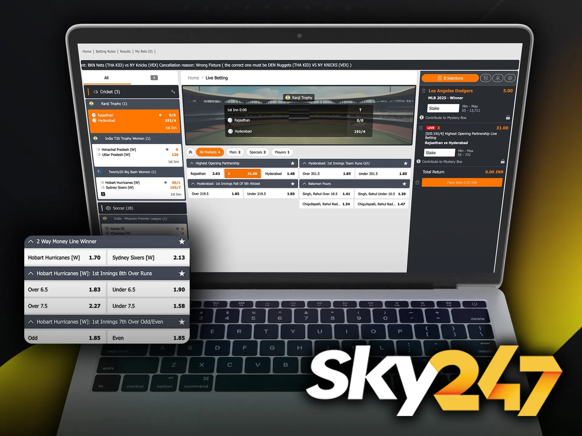 Explore the diverse betting markets at Sky247 Exchange to help you strategize your bankroll.