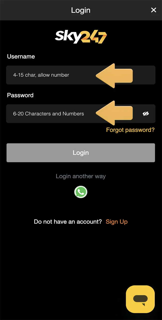 To get started with your first transaction, simply sign in to your personal profile.