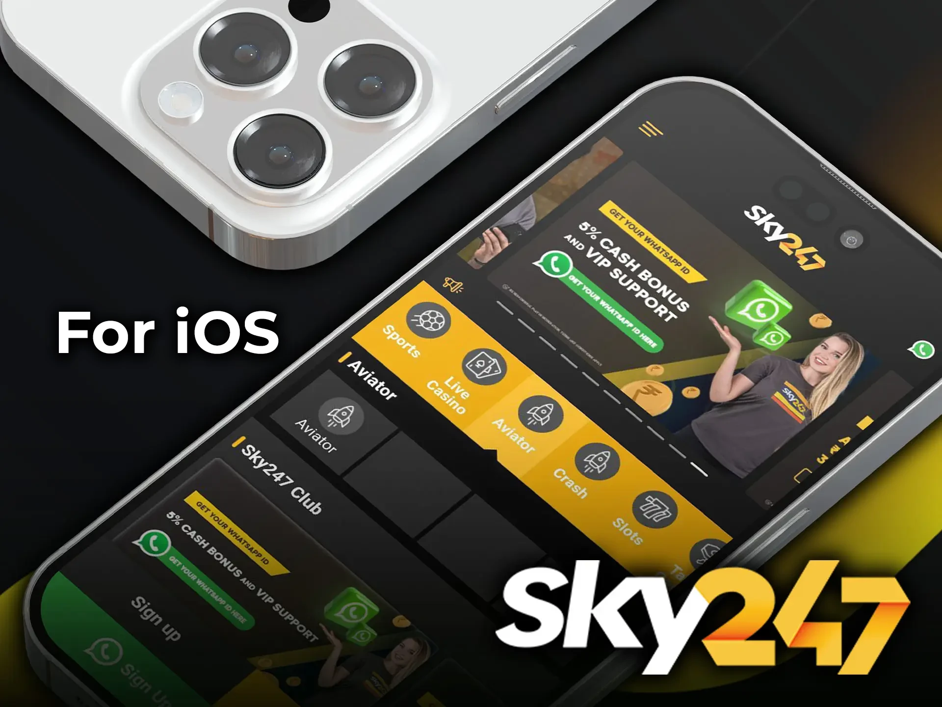 Experience the power and security of the dedicated Sky247 app, optimized specifically for iOS devices.