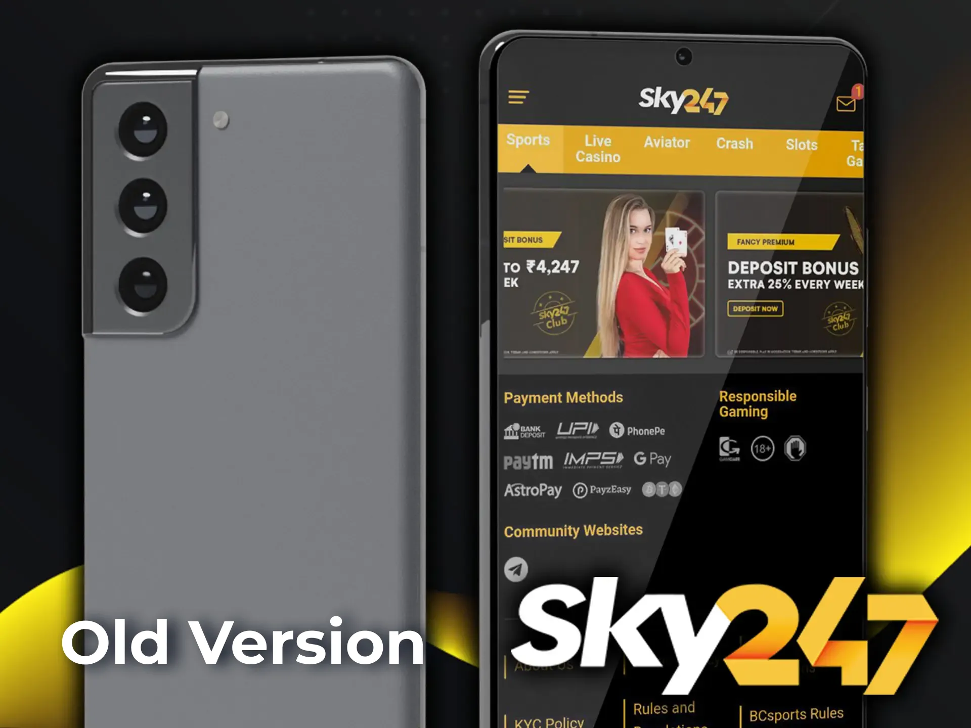 For your own security, Sky247 recommends always using the most recent app version.
