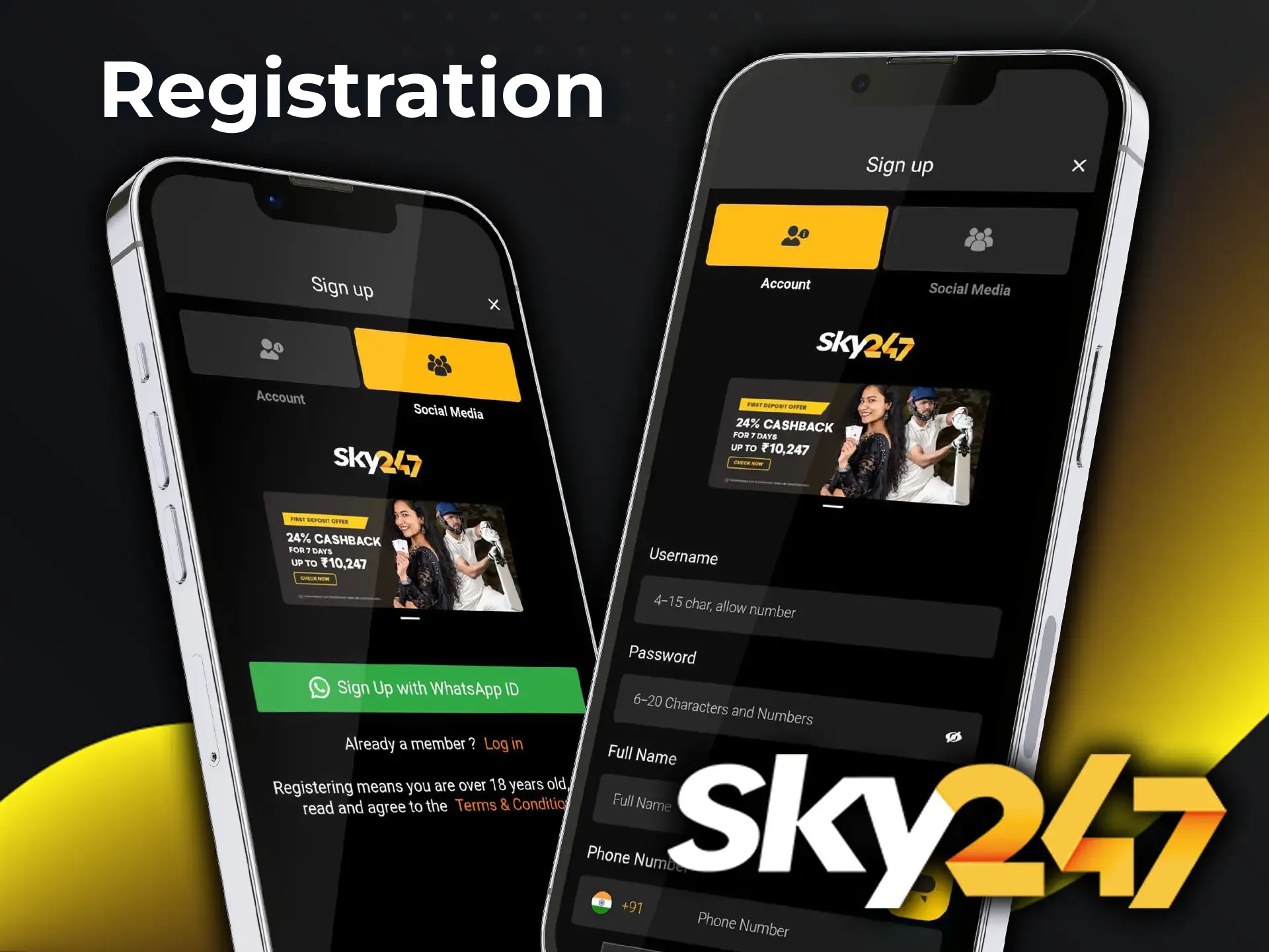 Joining Sky247 is a breeze; the signup process is quick and straightforward.