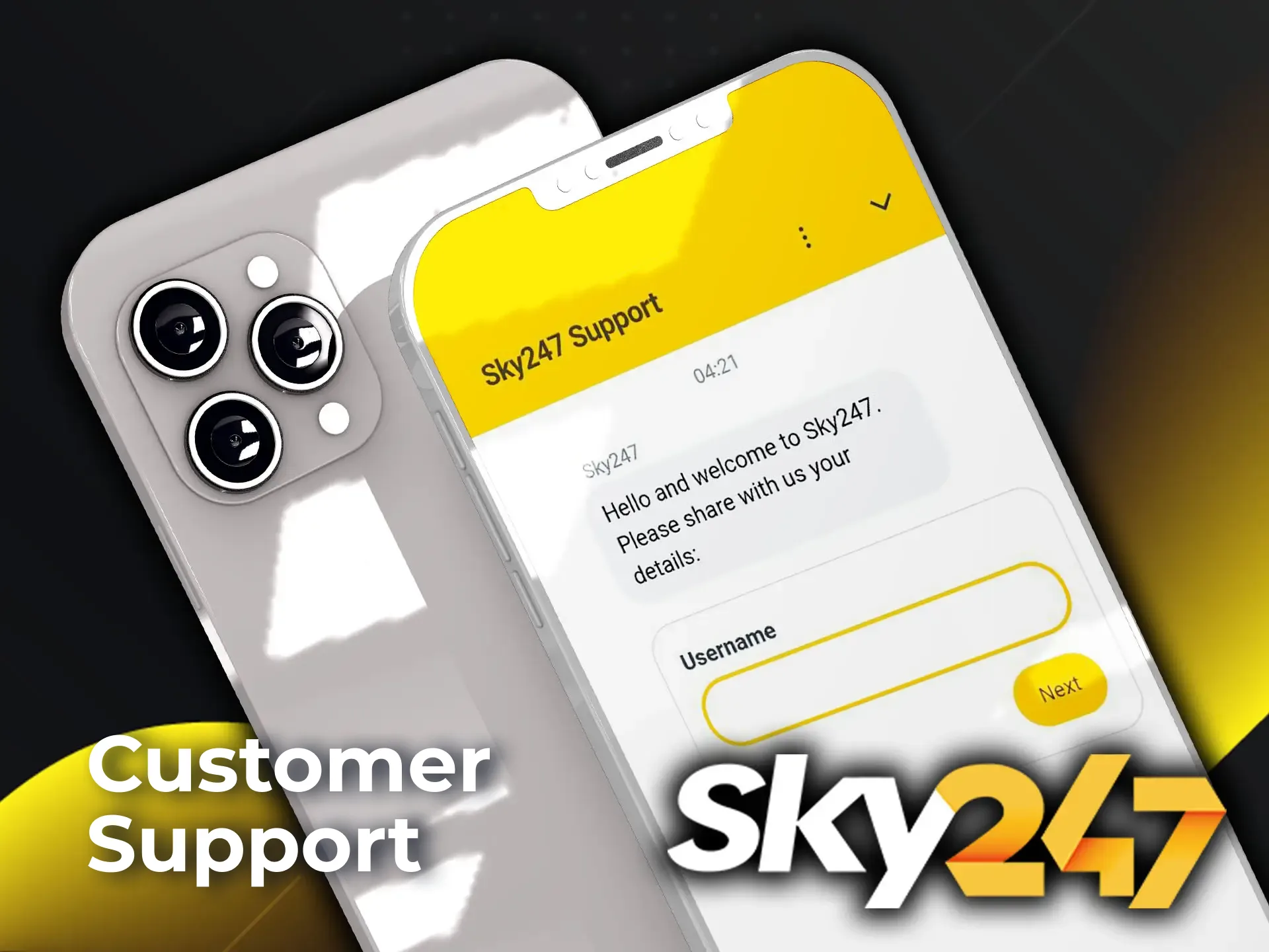 Use the Sky247 contact list within the app to resolve any disputes or issues on the fly.