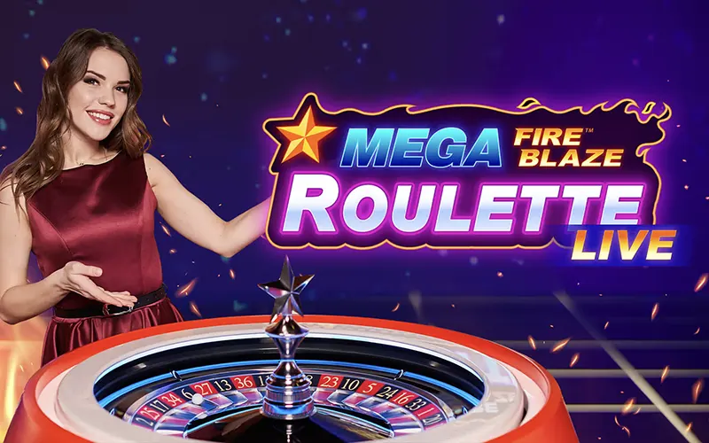 Sign up today and try your luck at the Mega Fire Blaze Roulette table.