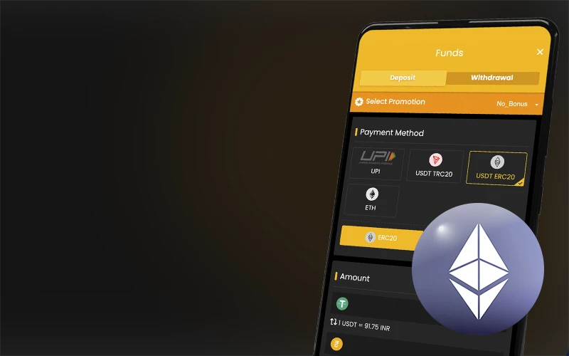 Learn how to fund your Sky247 account using USDT and grab a special bonus for choosing crypto.